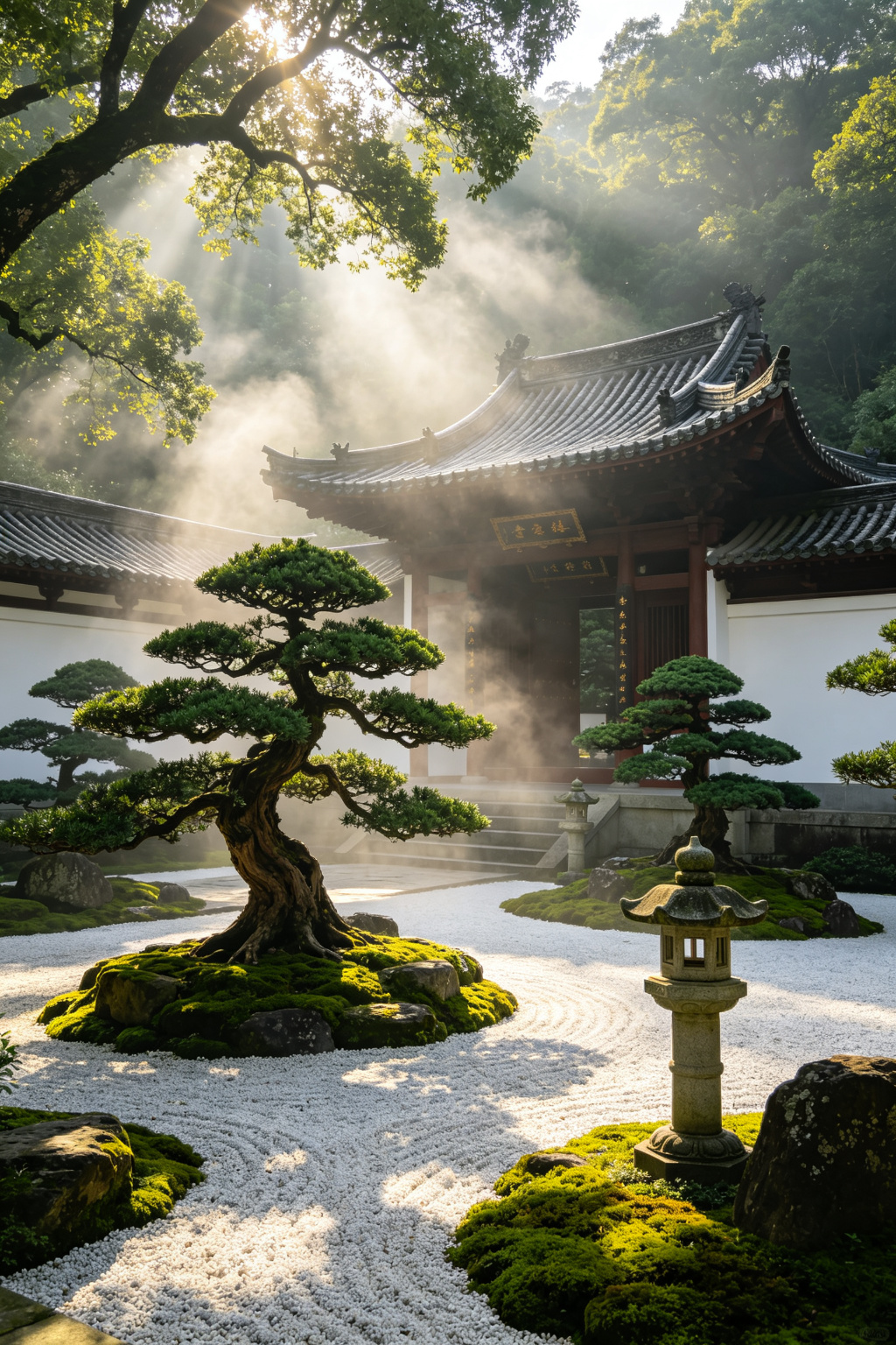 寺院禅意效果图